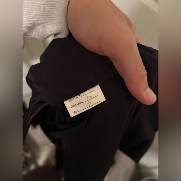 Elegant Black Satin formal Evening Gown/wedding dress, prom dress- open back - Picture 8 of 8